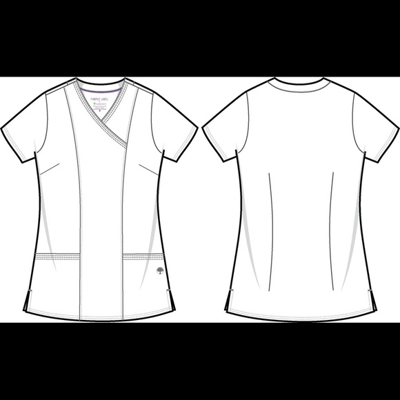 Healing Hands Purple Label Jordan Scrub Top - Picture 5 of 6